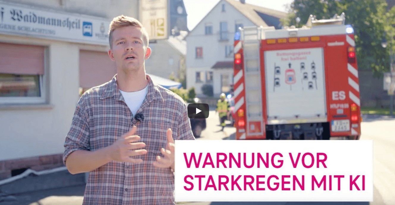 Deutsche Telekom IoT – offizieller Partner des Starkregen-Frühalarmsystems