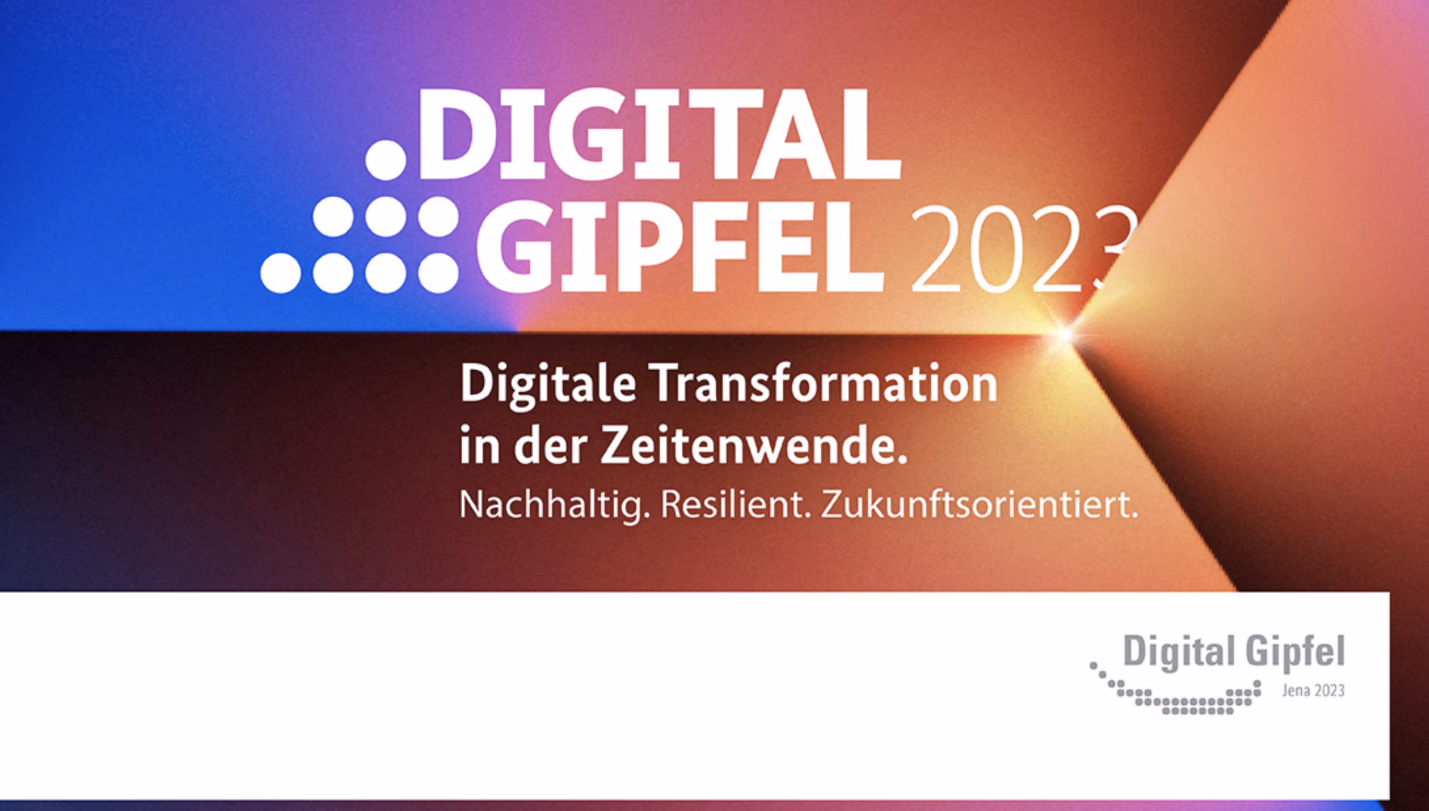 Ankündigung Digital-Gipfel 2023 der Bundesregierung