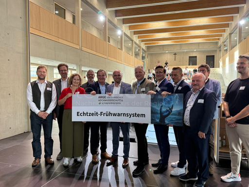 Übergabe des Echtzeit-Frühwarnsystems der ARGE Solidarischer Hochwasserschutz in der Paar-Region